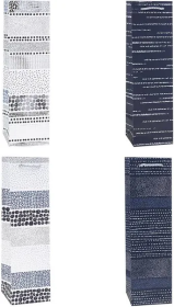 Opakowanie Torebka ozdobna na butelkę 11x38x11cm mix ROZETTE
