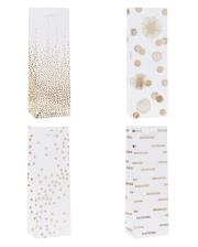 Opakowanie Torebka ozdobna na butelkę 12x35x9cm mix ROZETTE