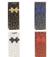 Opakowanie Torebka ozdobna na butelkę 12x35x9cm mix ROZETTE