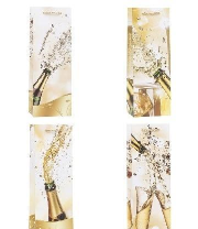 Opakowanie Torebka ozdobna na butelkę 12x36x9cm mix ROZETTE