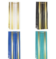 Opakowanie Torebka ozdobna na butelkę 12x36x9cm mix ROZETTE