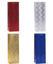 Opakowanie Torebka ozdobna na butelkę 12x36x9cm mix ROZETTE