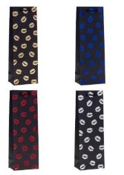 Opakowanie Torebka ozdobna na butelkę 12x36x9cm mix ROZETTE