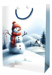 Opakowanie Torebka ozdobna Święta BN Bałwan duża