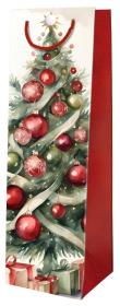 Opakowanie Torebka ozdobna Święta BN Choinka czerwona butelak
