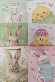 Opakowanie Torebka ozdobna złocona Wielkanocna mała mix