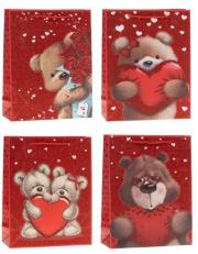 Opakowanie Torebka prezentowa 18x23x8cm mix ROZETTE