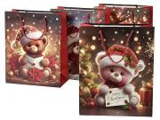 Opakowanie Torebka prezentowa Boże Narodzenie 33x25x12cm MIX