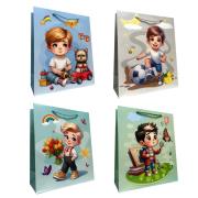 Opakowanie Torebka prezentowa dziecięca L chłopiec mix