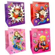 Opakowanie Torebka prezentowa dziecięca M szerokie dno mix