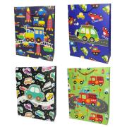 Opakowanie Torebka prezentowa dziecięca XL Pojazdy mix