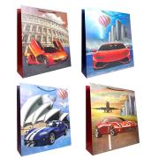 Opakowanie Torebka prezentowa dziecięca XL sports car mix