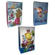 Opakowanie Torebka prezentowa dziecięca XL szerokie dno mix