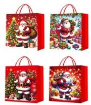 Opakowanie Torebka prezentowa L Boże Narodzenie brokat mix