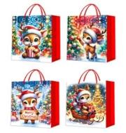 Opakowanie Torebka prezentowa M Boże Narodzenie brokat mix