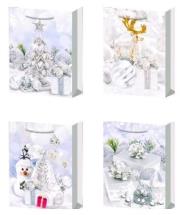 Opakowanie Torebka prezentowa M Boże Narodzenie brokat mix