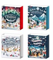 Opakowanie Torebka prezentowa M Boże Narodzenie platera mix