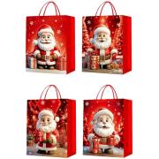 Opakowanie Torebka prezentowa M Boże Narodzenie szerokie dno