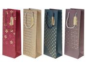Opakowanie Torebka prezentowa na butelkę 35x12x9cm BN MIX