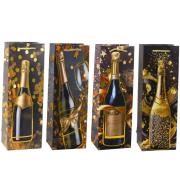 Opakowanie Torebka prezentowa na butelkę 35x12x9cm MIX