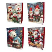 Opakowanie Torebka prezentowa świąteczna rozm M mix