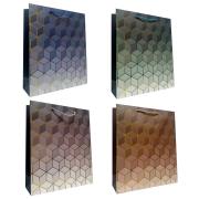 Opakowanie Torebka prezentowa uniwersalna L kwadraty mix