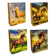 Opakowanie Torebka prezentowa uniwersalna L Rumak mix