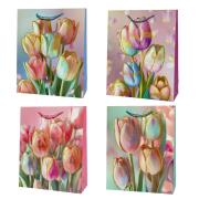 Opakowanie Torebka prezentowa uniwersalna M Tulipany mix
