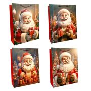 Opakowanie Torebka prezentowa XL Boże Narodzenie szerokie dno