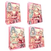 Opakowanie Torebka prezentowa XL Boże Narodzenie szerokie dno