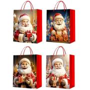 Opakowanie Torebka prezentowa XS Boże Narodzenie brokat mix