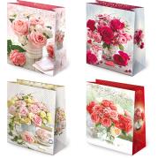 Opakowanie Torebki ozdobne T10-119 Kwiaty bukiety 10 sztuk