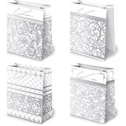 Opakowanie Torebki ozdobne T4-9 Białe grafika 10 sztuk