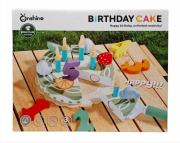 Opakowanie Tort urodzinowy drewniany do krojenia