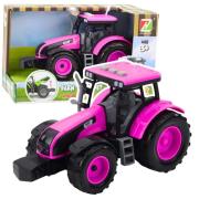 Opakowanie Traktor farmerski ze światłem różowy