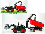 Opakowanie Traktor z koparko-ładowarką i przyczepą