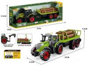 Opakowanie Traktor z przyczepą i drewnem 35x9x8cm