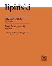 Okładka książki Trzy kaprysy op. 10 na skrzypce