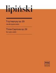 Okładka książki Trzy kaprysy op.29 na skrzypce solo