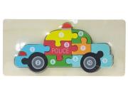 Opakowanie Układanka drewniana radiowóz