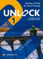 Unlock Level 1 Reading, Writing and Critical Thinking Student's Book with Digital Pack. Autor: Kate Adams, Ostrowska Sabina, Thaine Craig, Sowton Chris. Dadada.pl Okładka książki Unlock Level 1 Reading, Writing and Critical Thinking Student's Book with Digital Pack