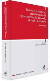 Okładka książki Ustawa o pobieraniu, przechowywaniu...