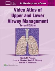 Okładka książki Video Atlas of Upper and Lower Airway Management: Print + eBook with Multimedia