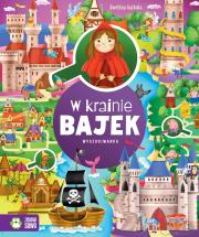 W krainie bajek. Wyszukiwanka. Autor: Ewelina Garbula. Dadada.pl Okładka książki W krainie bajek. Wyszukiwanka