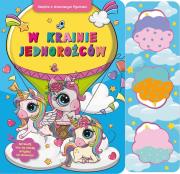 Okładka książki W krainie jednorożców. Książka z drewnianymi figurkami