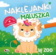 Okładka książki W zoo. Naklejanki maluszka