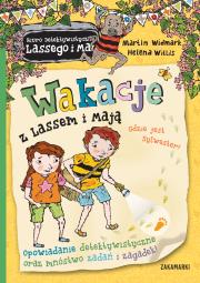 Wakacje z Lassem i Mają. Gdzie jest Sylwester? Biuro Detektywistyczne Lassego i Mai. Autor: Martin Widmark. Dadada.pl Okładka książki Wakacje z Lassem i Mają. Gdzie jest Sylwester? Biuro Detektywistyczne Lassego i Mai