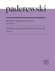 Okładka książki Wariacje i fuga es-moll op. 23 na fortepian