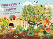 Warzywa i owoce. Przyklejaj odklejaj baw się!. Autor: Opracowanie zbiorowe. Dadada.pl Okładka książki Warzywa i owoce. Przyklejaj odklejaj baw się!