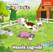 Wesoła zagroda. A ja lubię zwierzęta. Ruchome obrazki. Autor: Opracowanie zbiorowe. Dadada.pl Okładka książki Wesoła zagroda. A ja lubię zwierzęta. Ruchome obrazki